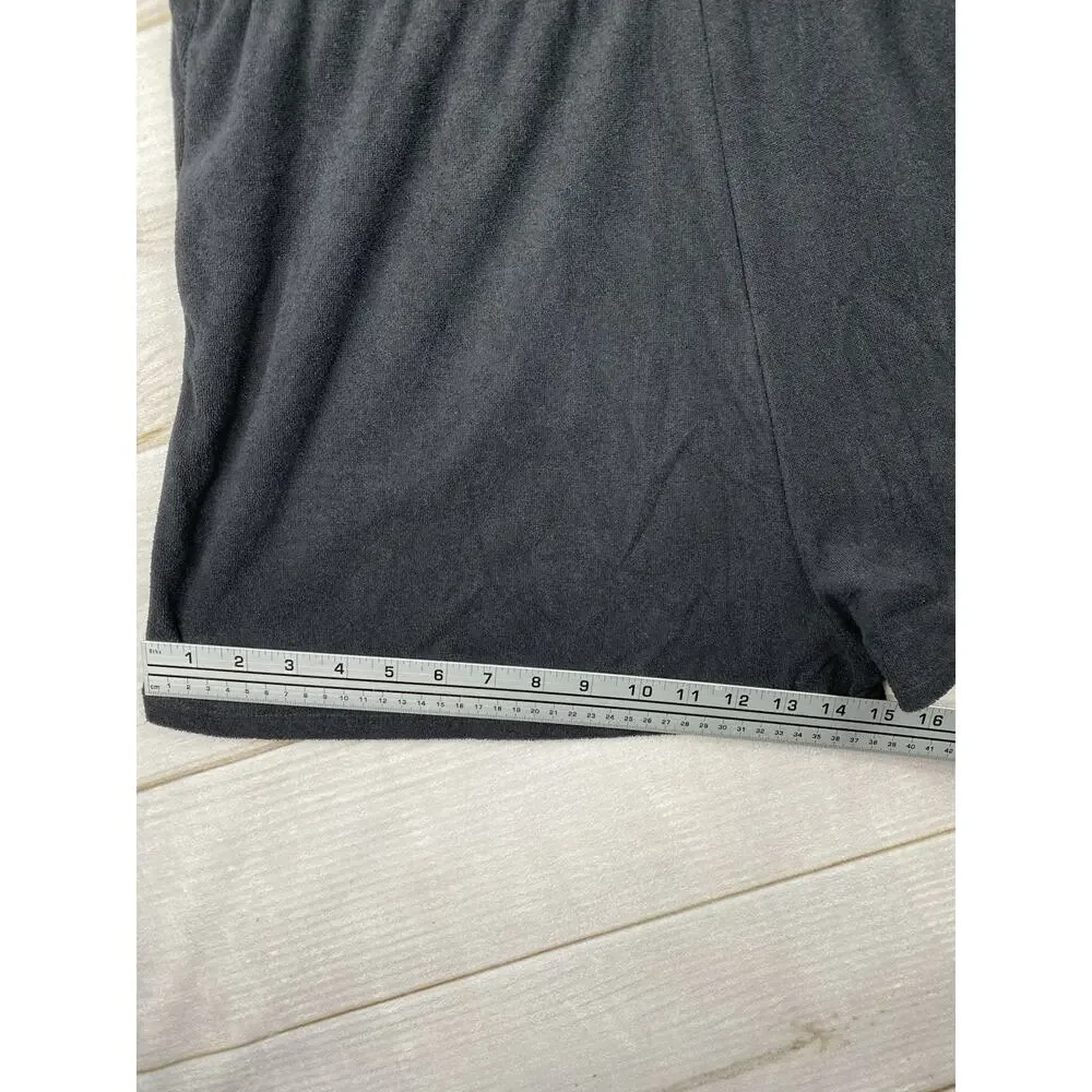 Wild Fable Shortall Womens L Black Terry Cloth Short Romper Halter Beach NWT! - Picture 7 of 13